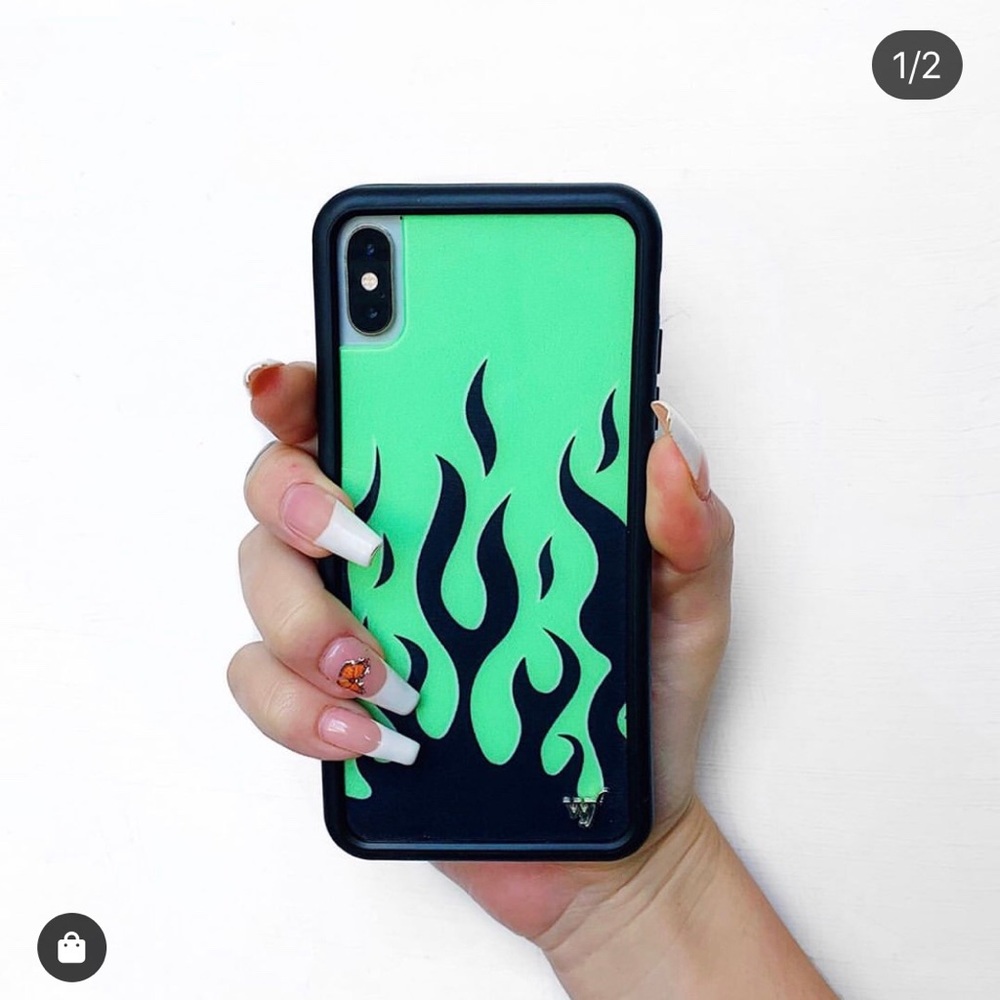 Brand new WILDFLOWER Neon flames IPhone 8+ Case